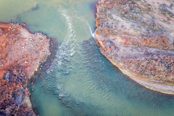 istock Colorado River in Utah aerial view 1206256646