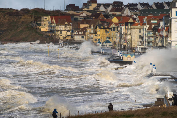 istock notice of strong storm on the coast 1206257208
