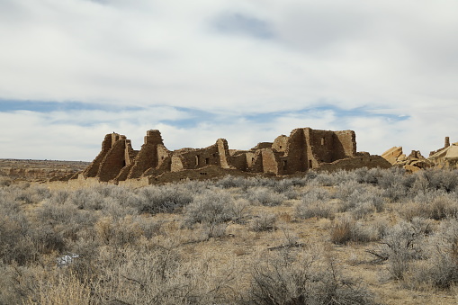 Pueblo Bonito in Chaco Culture National Historical Park in New Mexico, USA