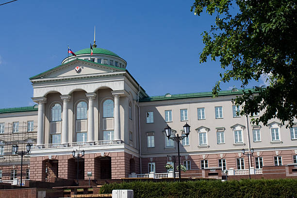 udmurtia präsident residence, russland - izhevsk stock-fotos und bilder