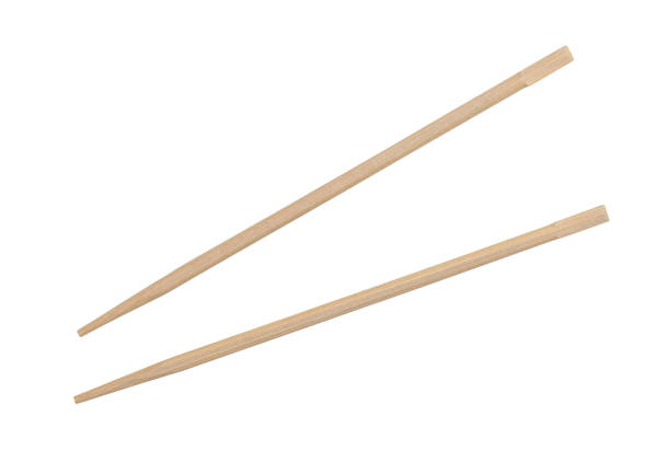 istock Pair of bamboo Chopsticks 1206298589