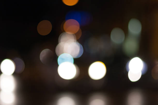 istock Car lights out of focus 1206301254