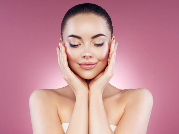 istock Beautiful woman with perfect face 1206302611