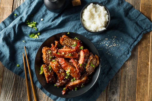 istock Homemade Chinese BBQ Pork Ribs 1206310227