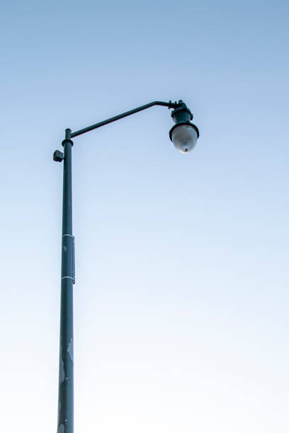 istock Lampost in front of a clear sky 1206312254