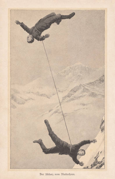 istock The crash from the Matterhorn in 1865, raster print, 1895 1206314740