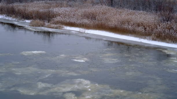 istock Ice on the river Volga 1206315696