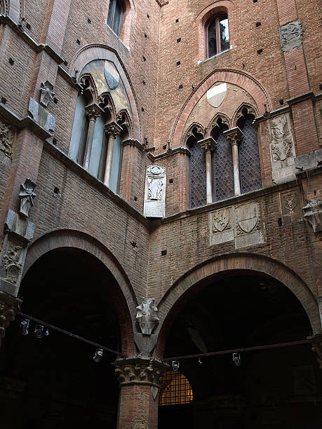 istock Courtyard in The Public Palace. Siena 120631655