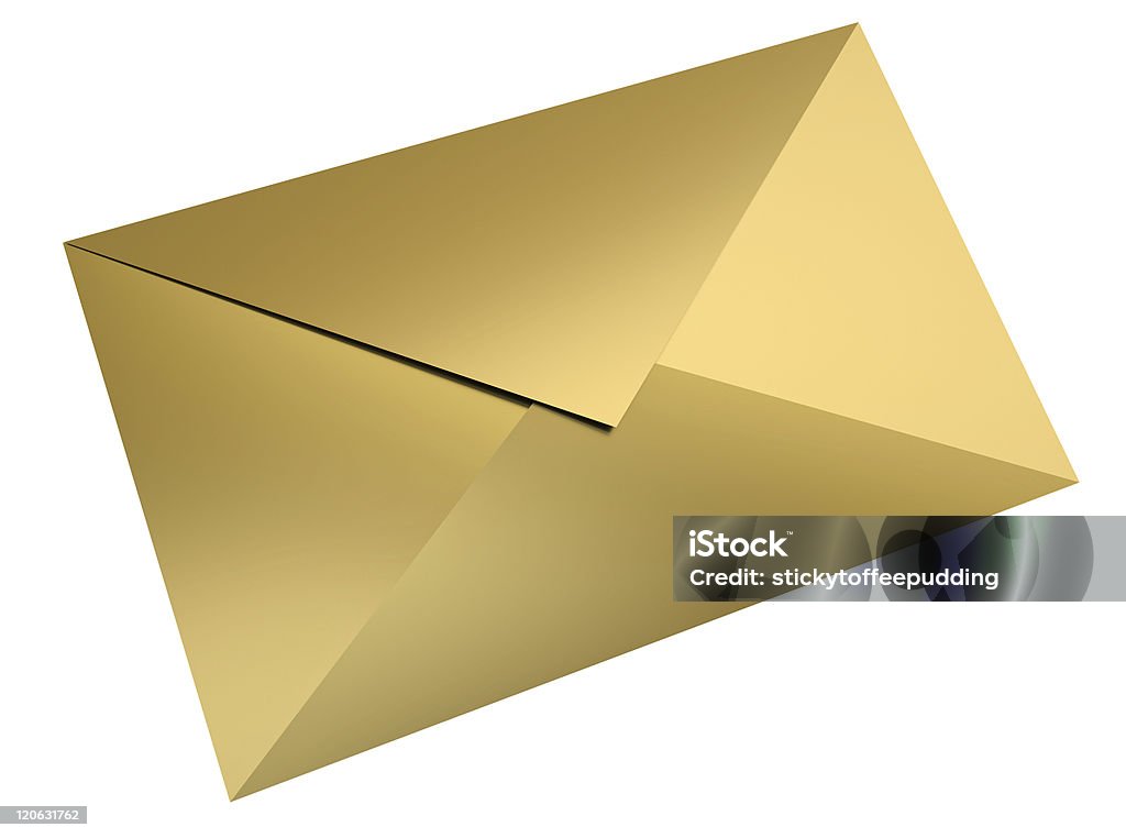Gold Code Envelope Gold Envelope Stock Photo - Download Image Now - Envelope, Gold Colored ...