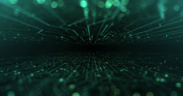 istock Abstract digital city. Digital Circuit board, Motherboard, Digital chip. Digitalization of Information: IT, IOT, Server, Data Center. Animated Visualization of Network Data. 3D render 1206320330