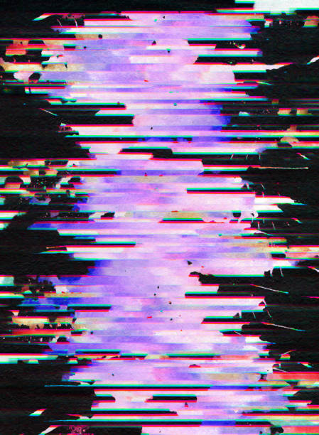 istock Abstract scanned digital pixel noise glitch background 1206322156