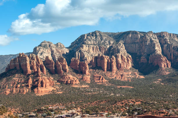 Red rock mountains near Sedona, Arizona stock photo