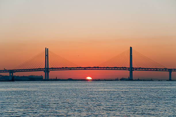 istock Yokohama Bay Bridge at sunrise 120632532