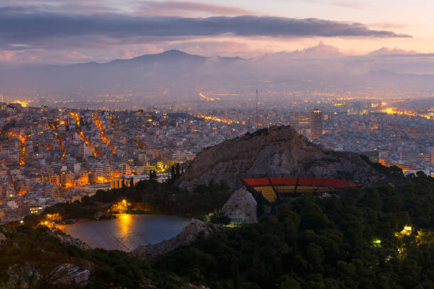 istock View of Athens from Lycabettus hill at dawn, Greece. 1206332802