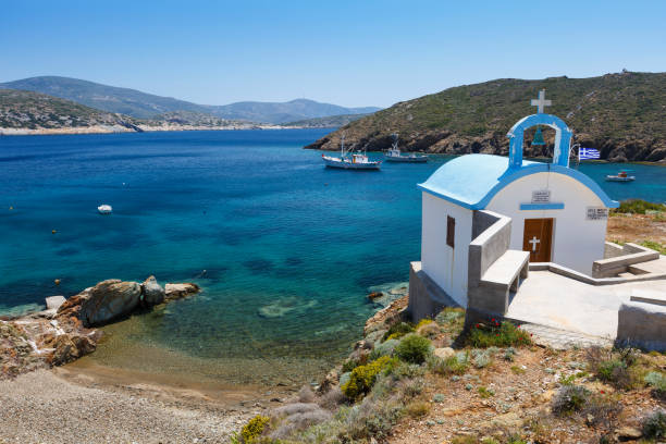 istock Keramidou beach on Thymaina island in Supplied Korseon, Greece. 1206332830