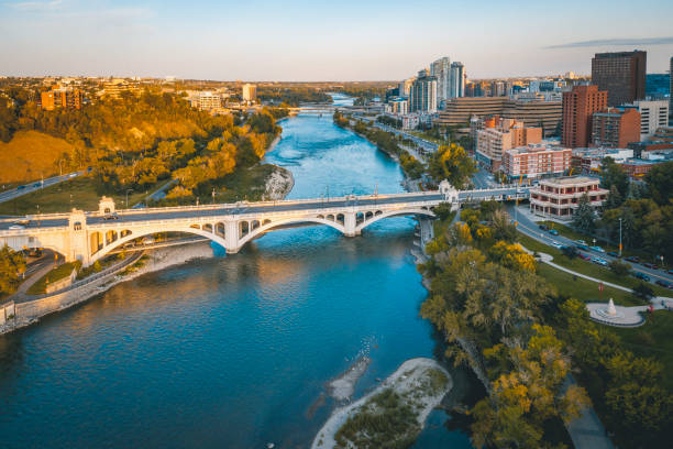 istock East Downtown Calgary Summer Sunset Aerial 1206333312