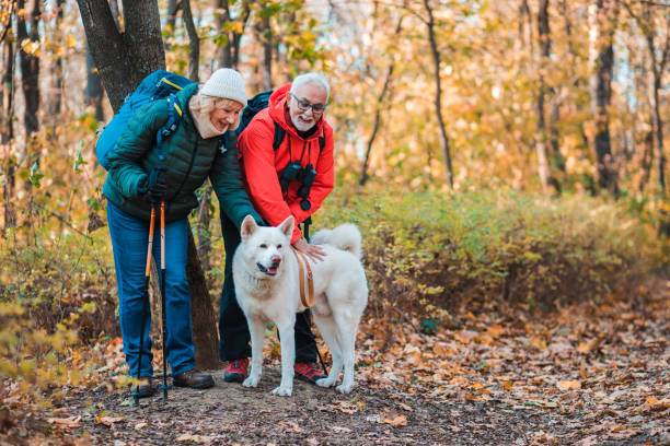 istock Mature couple and the dog 1206334835