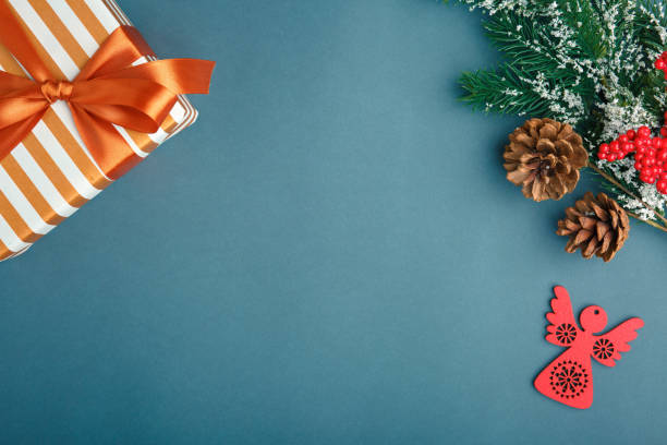 istock Christmas and New Year background with gifts 1206340444