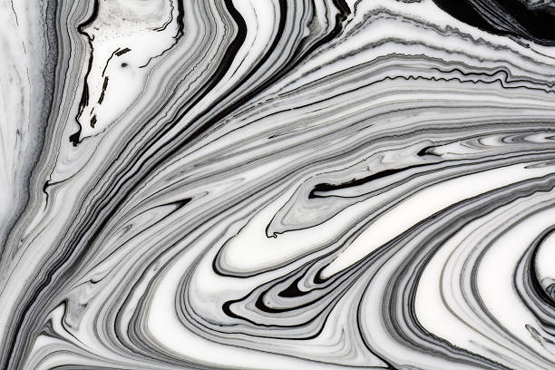 istock Mix of a white and black paint. 120634075
