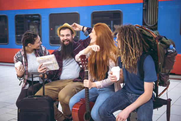 istock A group of students waiting for a train 1206343562