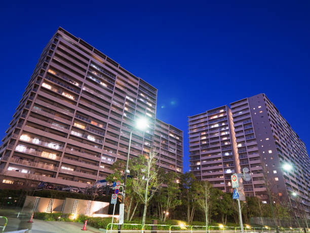 istock Dusk apartment area in Tokyo 1206348935