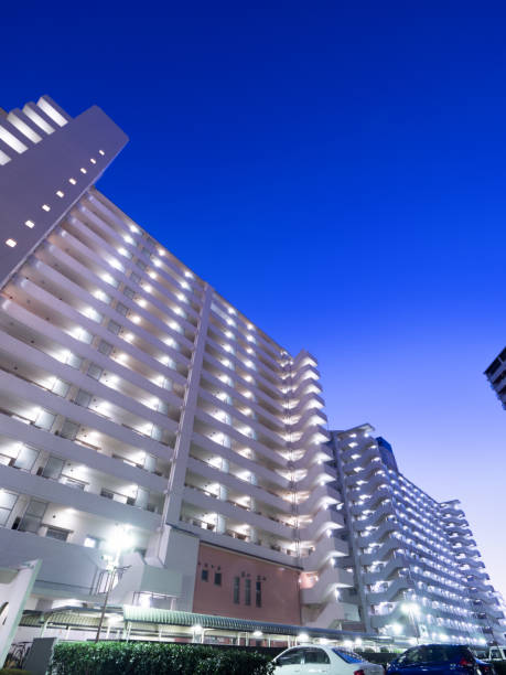 istock Dusk apartment area in Tokyo 1206349040