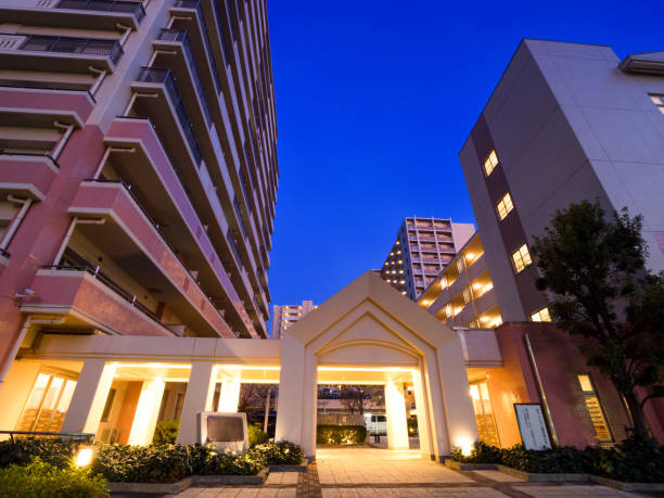 istock Dusk apartment area in Tokyo 1206350136