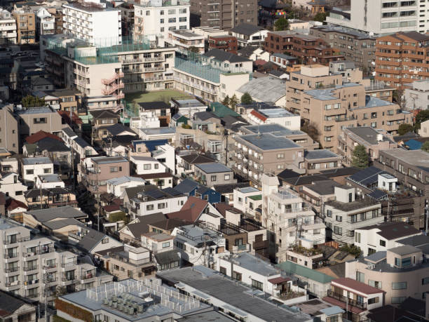istock Residential area in central Tokyo 1206350226