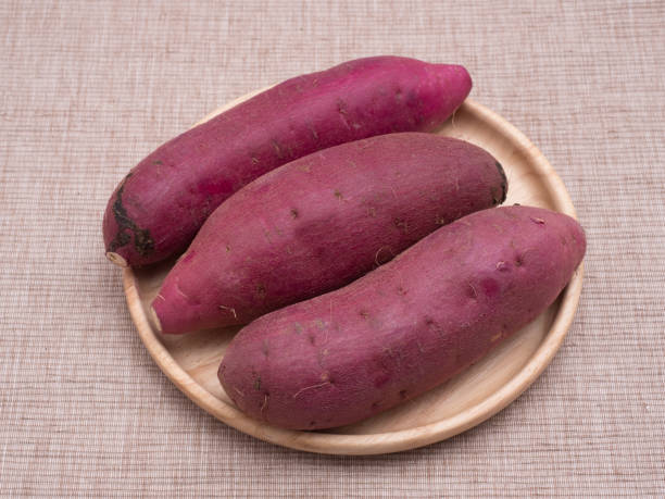 istock Japanese sweet potato named Beniharuka 1206351497