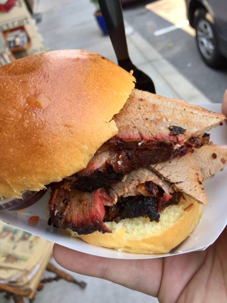 istock Beef Brisket Sandwich with Barbecue Sauce 1206358975