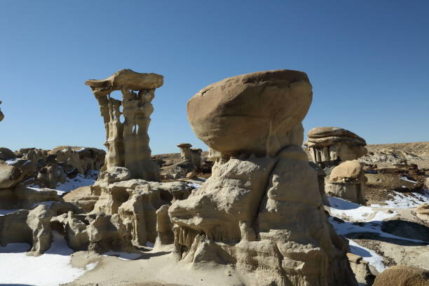 istock Strange Rock Formation in Bisti Badlands (Alien Throne) New Mexico 1206364098