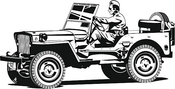 Vector illustration of all-road vehicle.