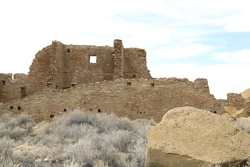 Pueblo Bonito in Chaco Culture National Historical Park in New Mexico, USA