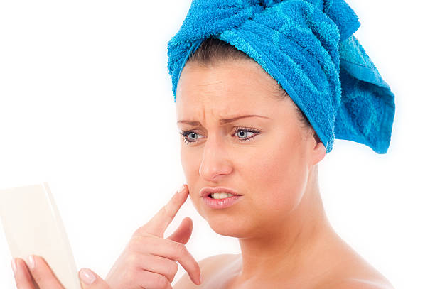 istock Young woman at skin care 120637358