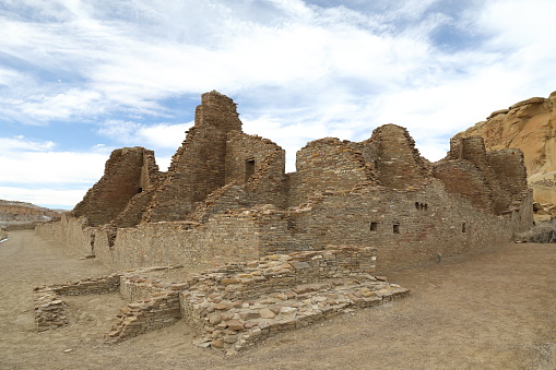 Pueblo Bonito in Chaco Culture National Historical Park in New Mexico, USA