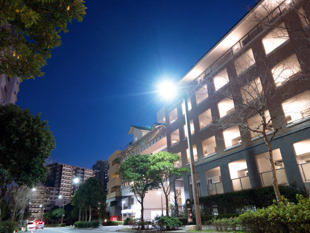 istock High-rise apartment building at sunset 1206380151