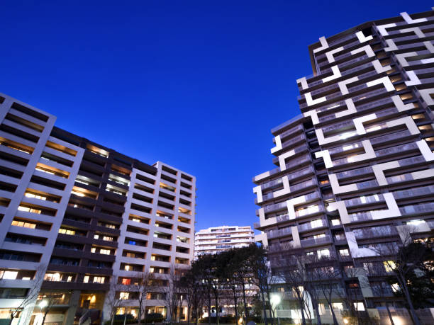 istock High-rise apartment building at sunset 1206380267