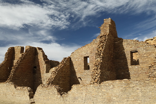 Pueblo Bonito in Chaco Culture National Historical Park in New Mexico, USA