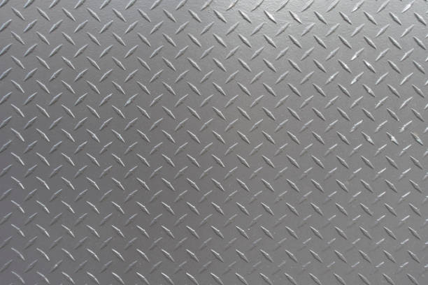 istock White silver industrial wall diamond steel pattern background 1206382752