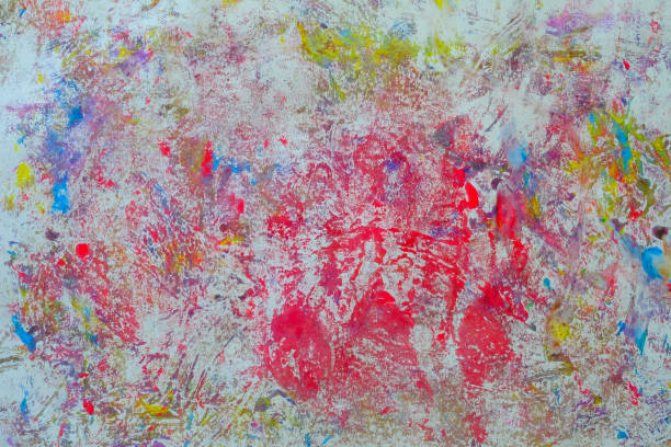 istock Watercolor paint on the poster 1206384853