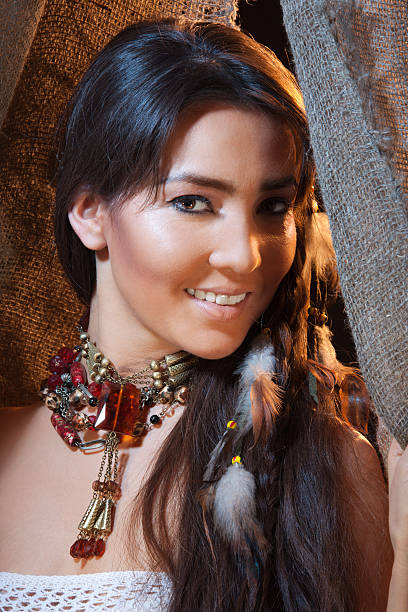 istock Smiling American Indian female 120638863