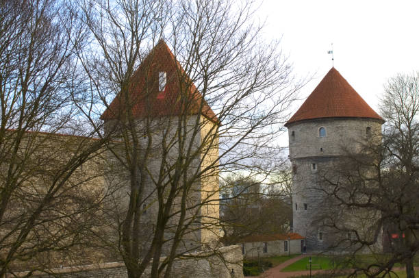 istock Towers of old Tallinn 1206390278