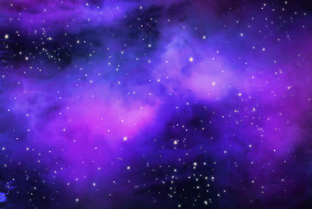 istock Abstract futuristic night sky background. 1206390542