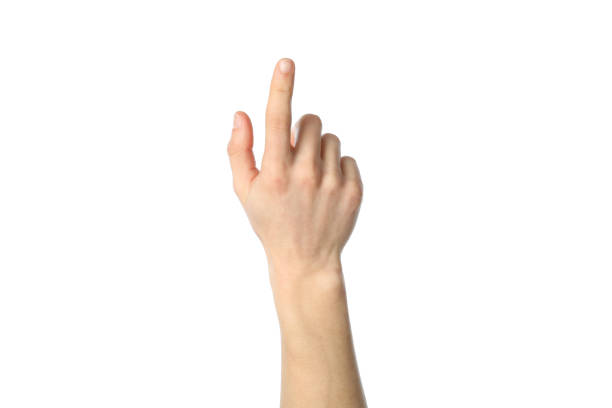 istock Male hand isolated on white background.Gestures 1206394270