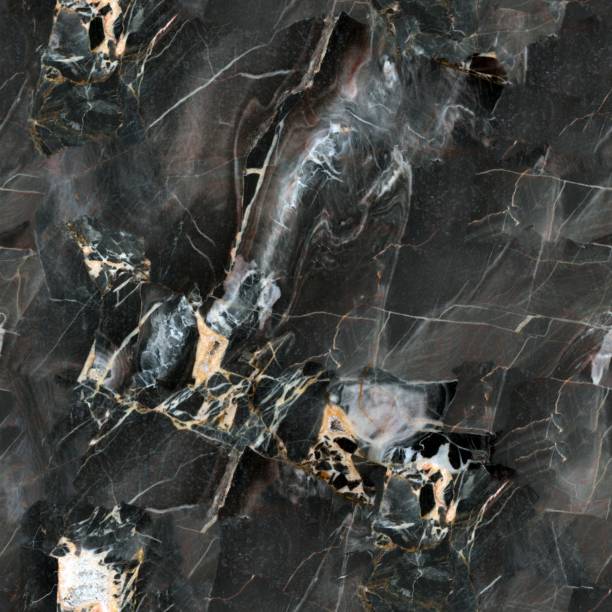 istock Mulicolored dark natural marble. Seamless square background, tile ready. 1206395454