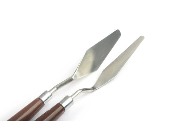 istock Stainless painting palette knife with wooden handle 1206402657