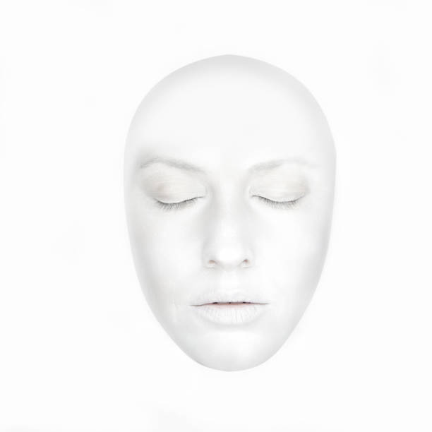 cara blanca - statue human face women human skin fotografías e imágenes de stock