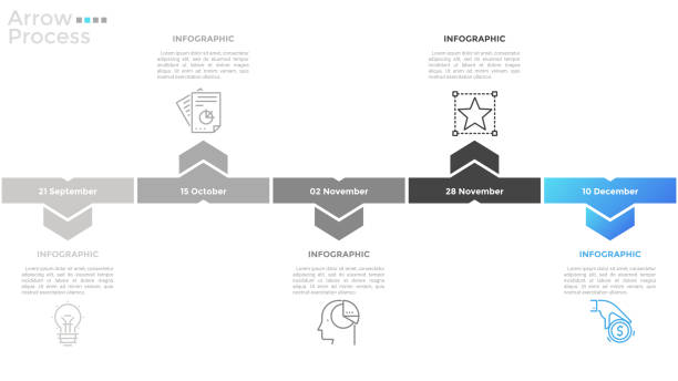 ilustrações de stock, clip art, desenhos animados e ícones de modern infographic template - 3675