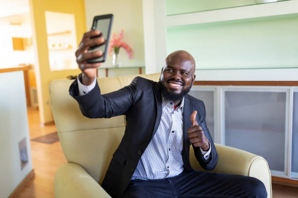 istock Self-Confident African Businessman at Home 1206406563
