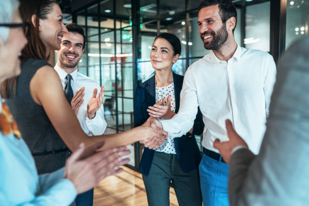 istock Handshake of business People 1206407006